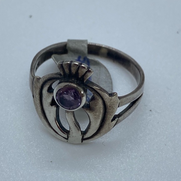BOGO50 Sterling silver amethyst ring - Picture 2 of 7